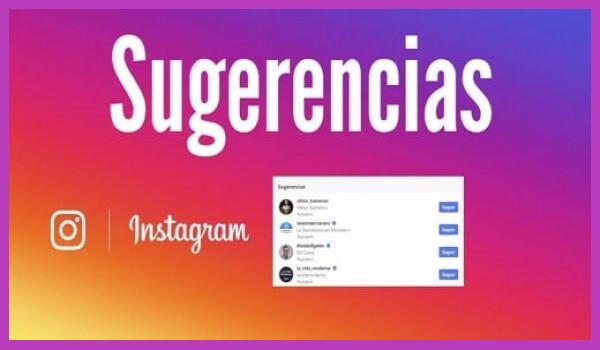 si busco a alguien en instagram le aparezco como sugerencia
