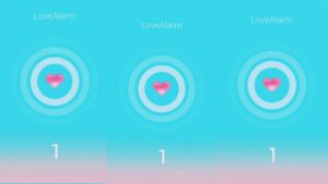 como funciona love alarm app
